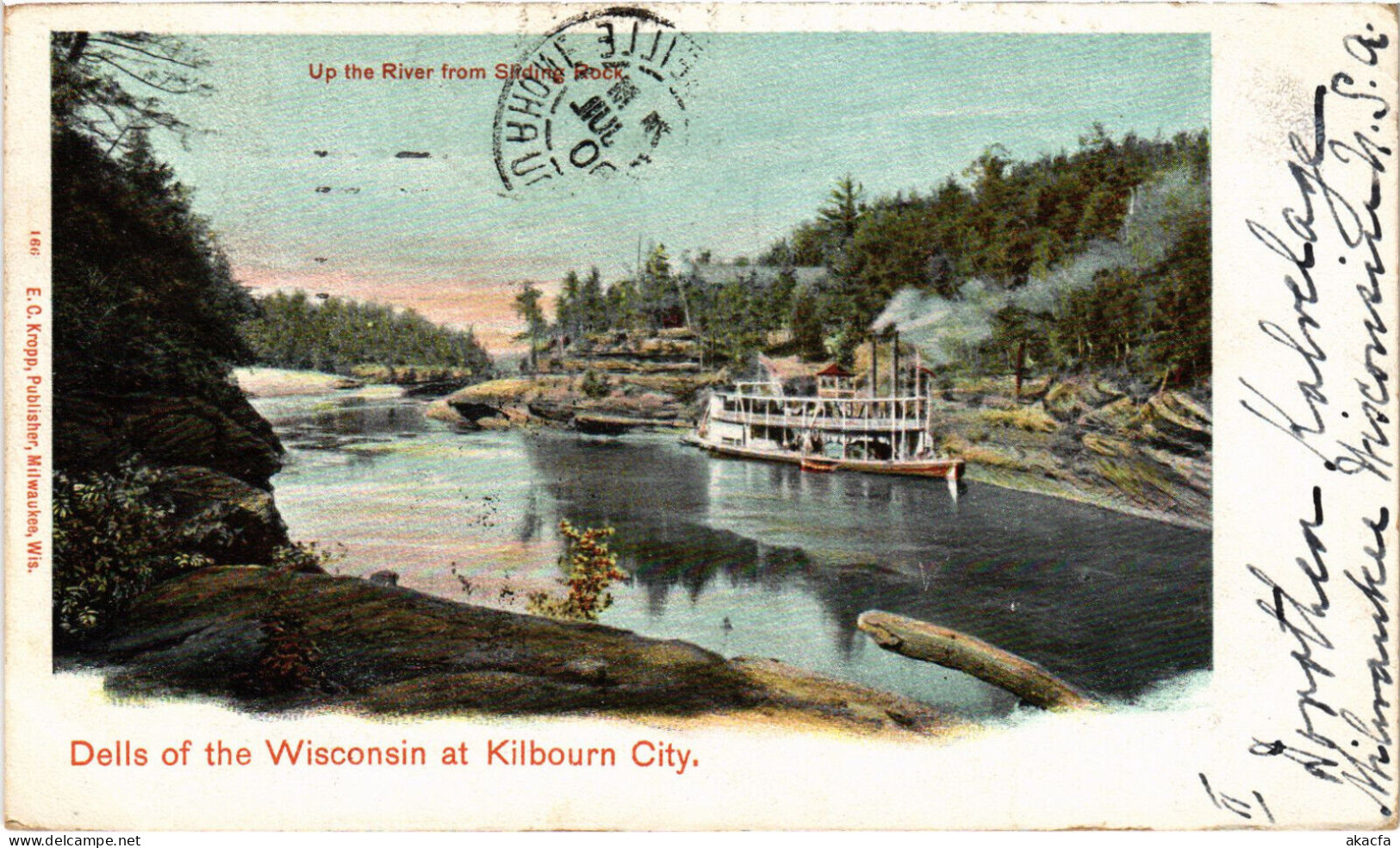 PC US, WI, KILBOURN CITY, DELLS OF THE WISCONSIN, Vintage Postcard (b54617) - Autres & Non Classés