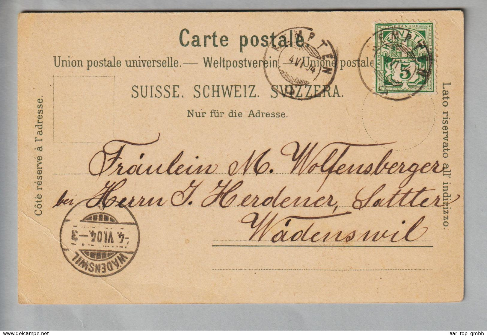 CH ZH Wetzikon-Kempten  1904-04-04 Litho #5395 D.Guggenheim - Wetzikon