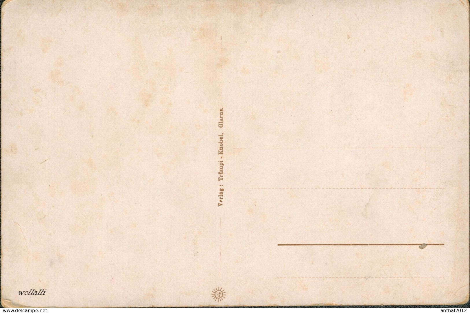 Superrar Litho Netstal Mit Glärnischkette Glarus Um 1910 Verlag Trümpi - Knobel - Netstal
