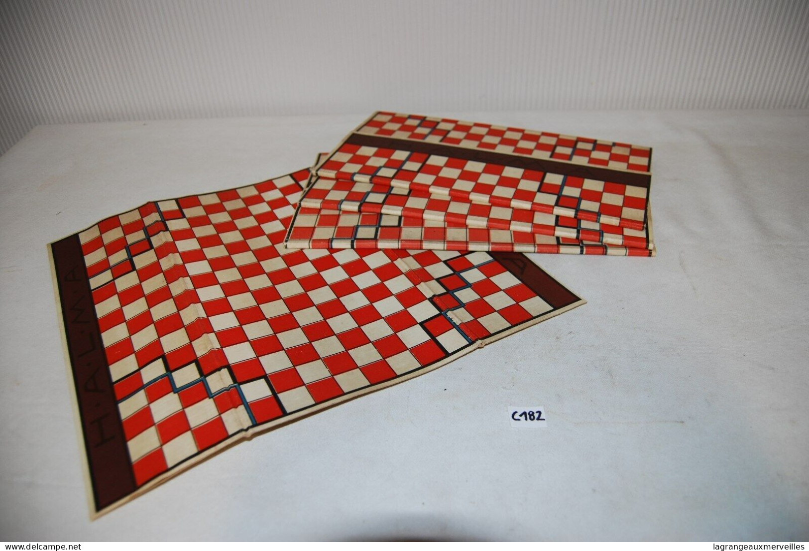 C182 Anciens Tapis De Jeu - Halma - Jouets Anciens