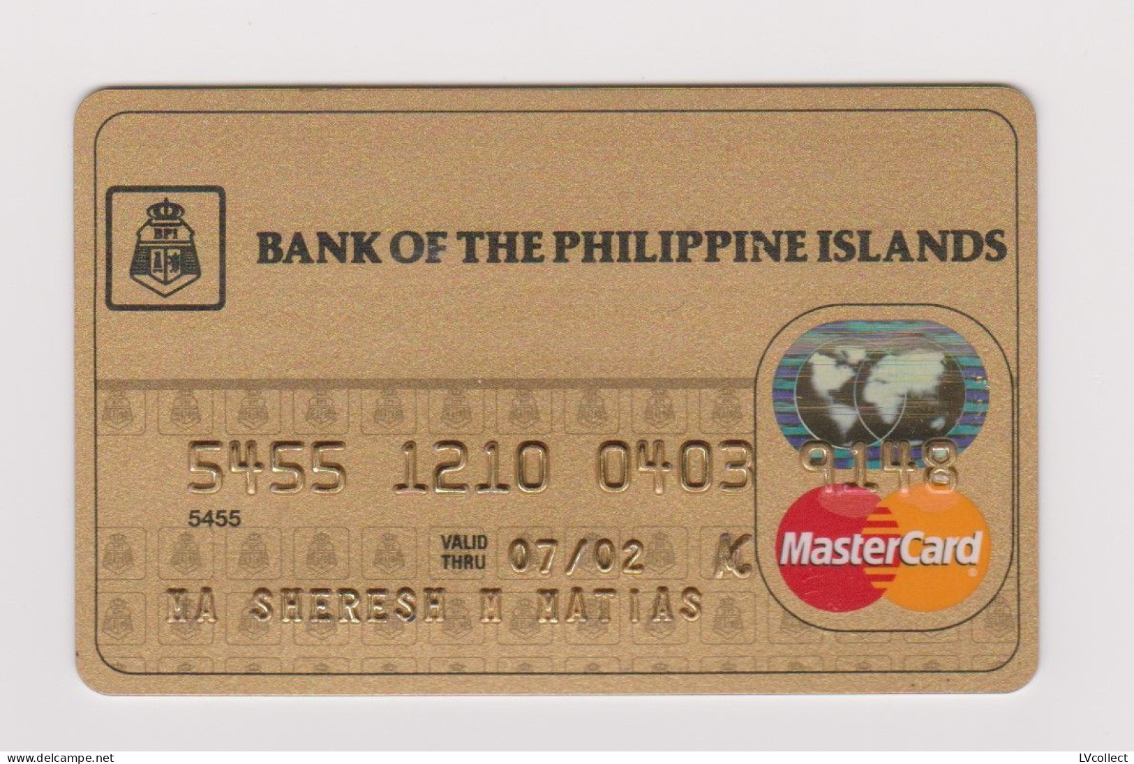 Bank Of Philippine Islands, PHILIPPINES Mastercard Expired - Cartes De Crédit (expiration Min. 10 Ans)