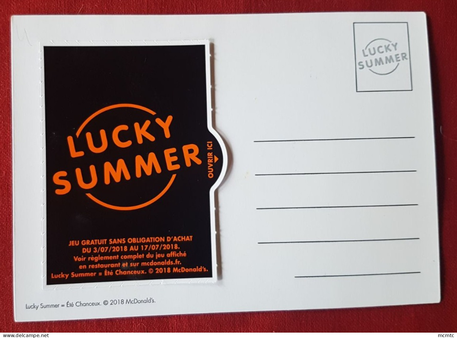 CPM - McDonald's - Lucky Summer - 50 Ans Du Big Mac - Publicité