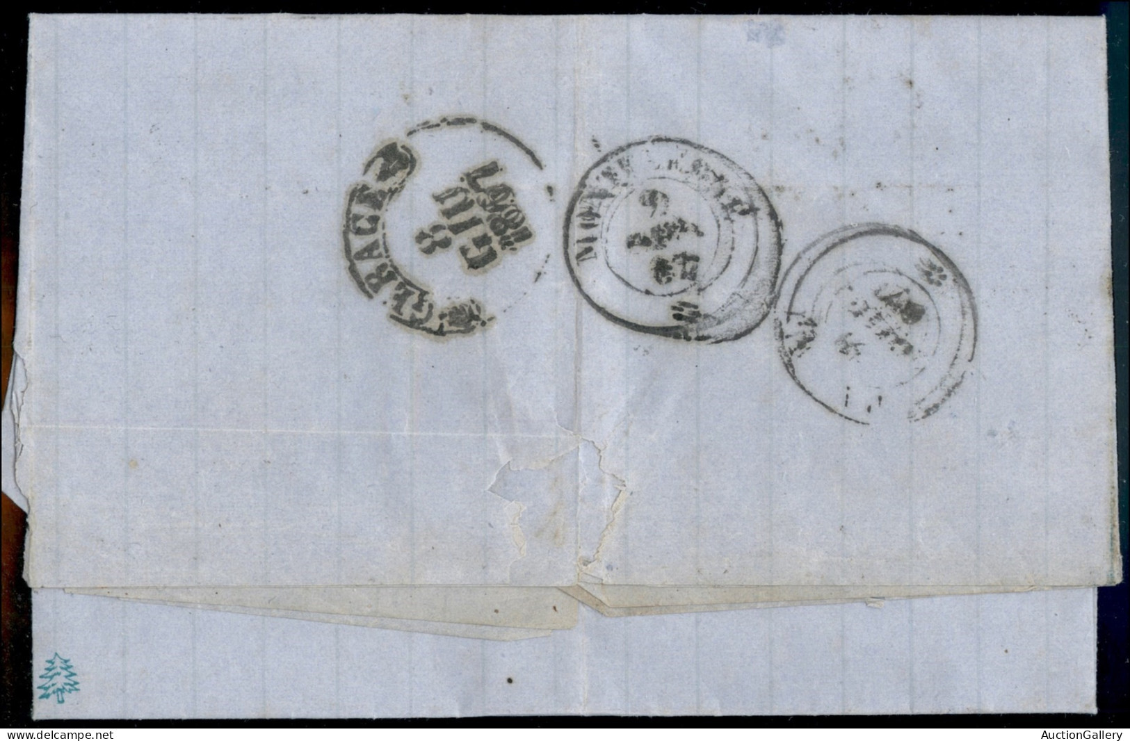 Regno - Vittorio Emanuele II - Lettera Affrancata Con 20 Cent Ferro Di Cavallo (25) Da Polistena Per Monteleone Del 7.6. - Other & Unclassified