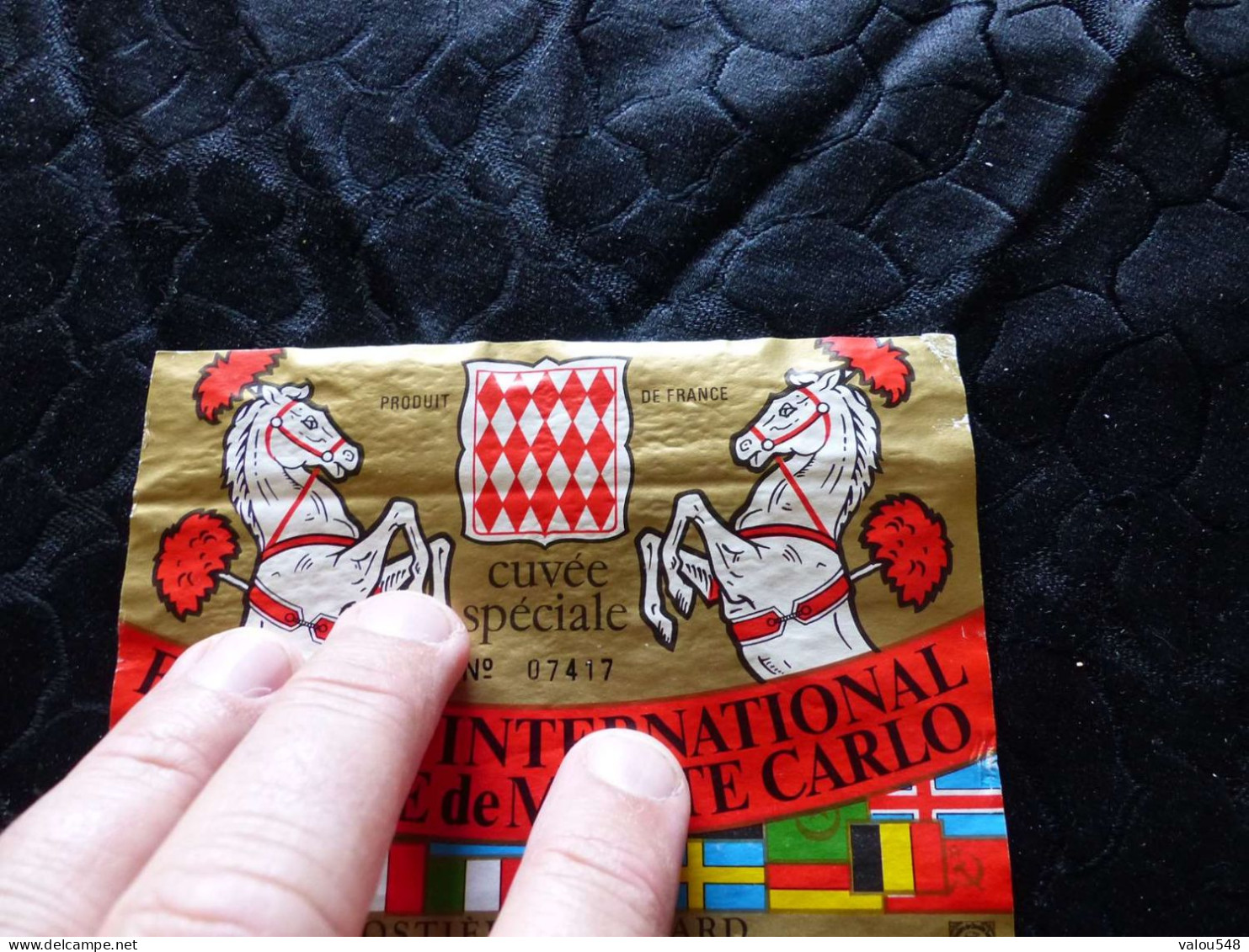 E-116 , ETIQUETTE , Cuvée Spéciale, FESTIVAL INTERNATIONAL DU CIRQUE DE MONTE-CARLO, N°7417 - Circus