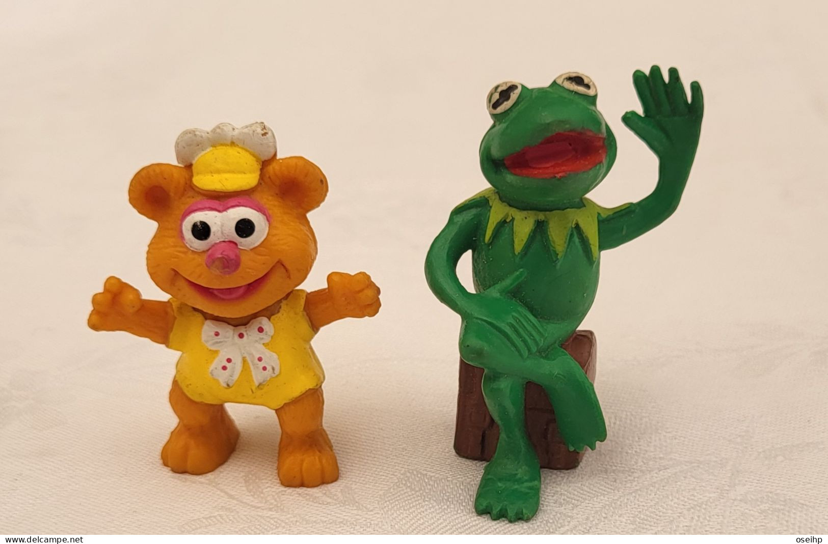 Lot 2 Figurine PVC MUPPET SHOW Bébé FOZZIE Ours KERMIT La Grenouille - Other & Unclassified