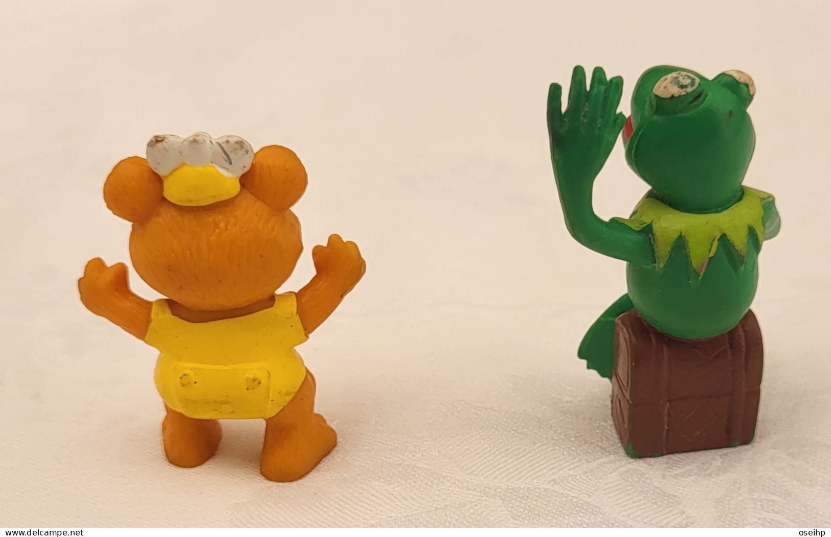 Lot 2 Figurine PVC MUPPET SHOW Bébé FOZZIE Ours KERMIT La Grenouille - Other & Unclassified