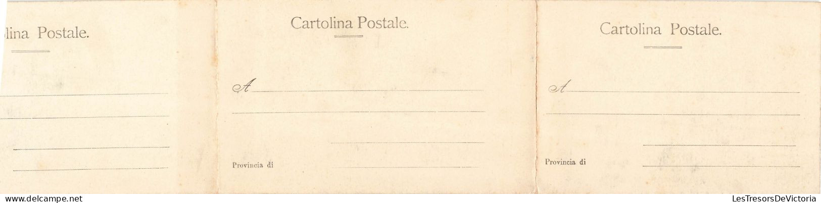 [-50%] Italie - Panorama De Como Avec Le Ier Bassin - Stengel Et Co - Triple Carte - Carte Postale Ancienne - Como