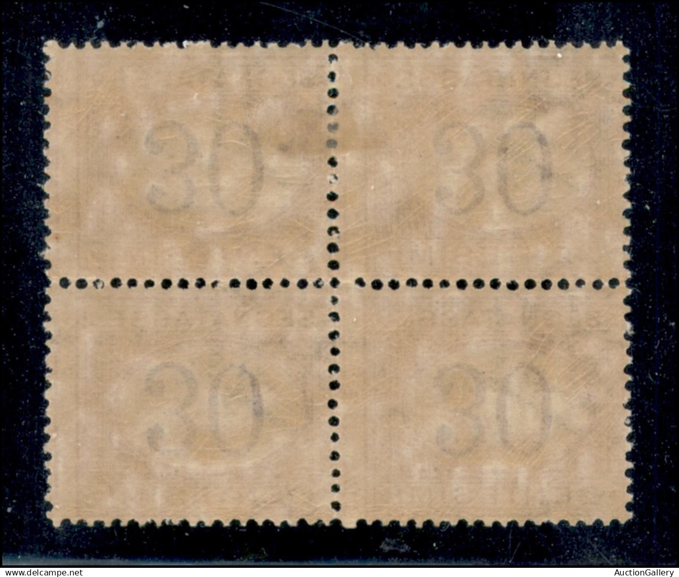 Regno - Segnatasse - 1890 - 30 Cent Segnatasse (23a Varietà Ma) - Cifre Capovolte E Dentellatura Verticale Spostata A De - Other & Unclassified