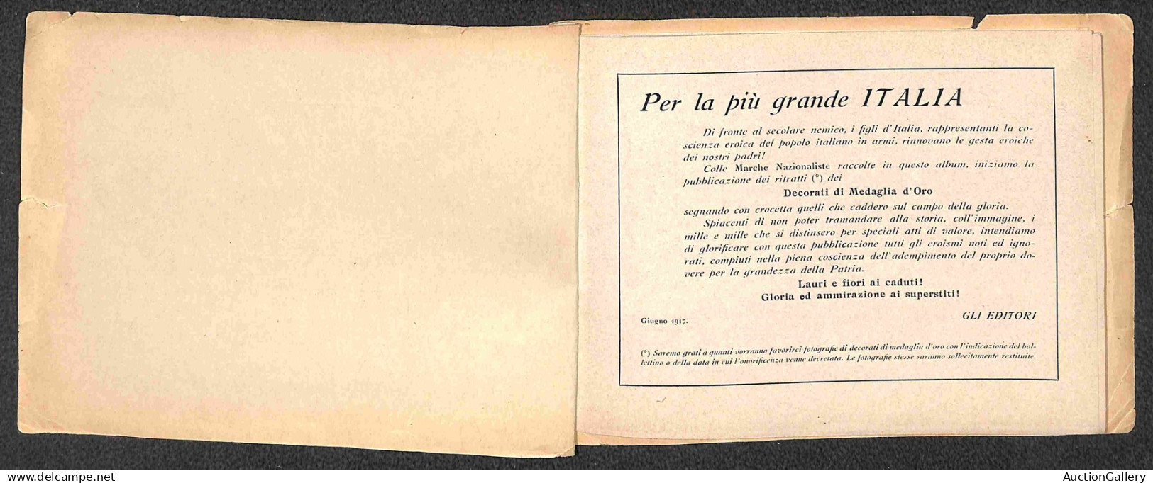 Regno - Documenti E Varie - Marche Nazionaliste Collezione N. 10 - Libretto Originale Completo Del 1917 Delle Etichette  - Altri & Non Classificati
