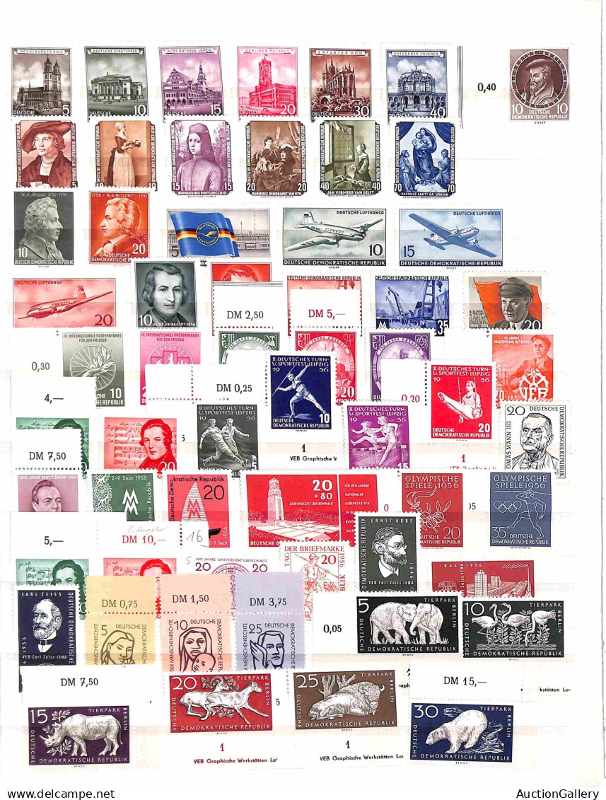 Lotti & Collezioni - Europa - GERMANIA  - DDR - 1954/1959 - Collezione Di Valori E Serie Complete Del Periodo Completa - - Altri & Non Classificati