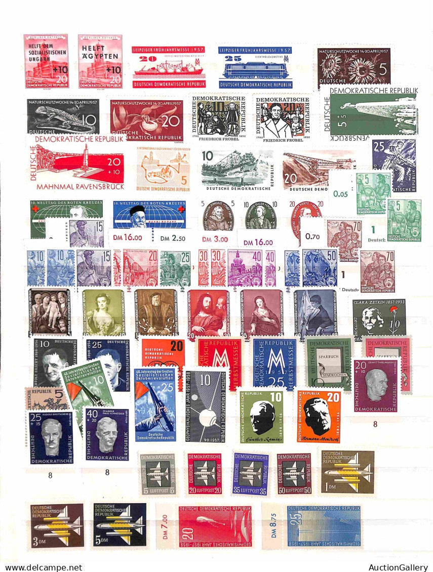 Lotti & Collezioni - Europa - GERMANIA  - DDR - 1954/1959 - Collezione Di Valori E Serie Complete Del Periodo Completa - - Altri & Non Classificati