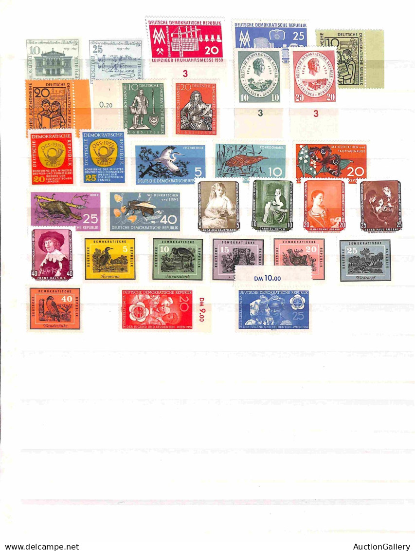 Lotti & Collezioni - Europa - GERMANIA  - DDR - 1954/1959 - Collezione Di Valori E Serie Complete Del Periodo Completa - - Altri & Non Classificati