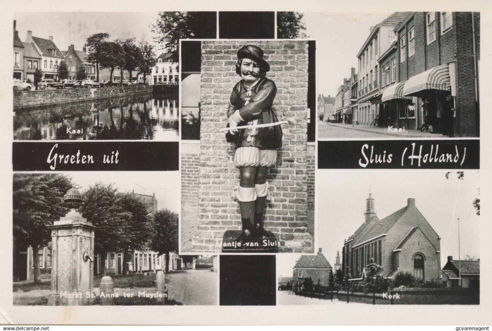 GROETEN UIT SLUIS          HOLLAND                2 SCANS - Sluis