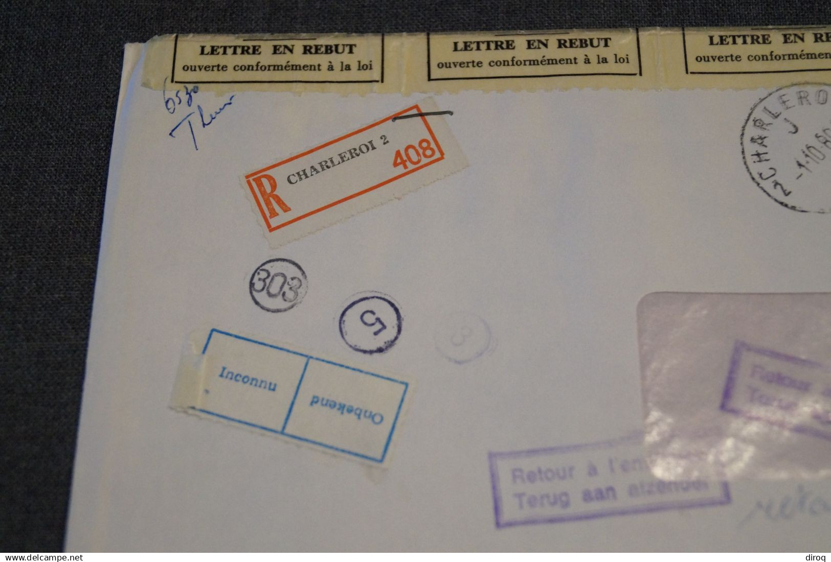 Envoi Spécial,Rebut,Recommandé,Retour,belle Oblitérations,Thin,pour Collection - Other & Unclassified