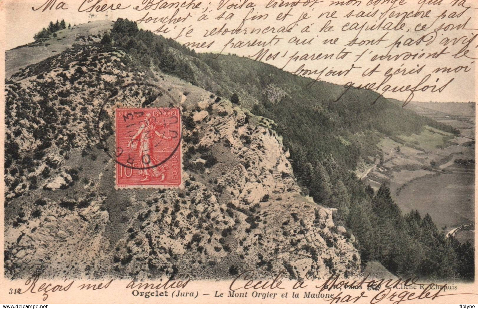 Orgelet - Le Mont Orgier Et La Madone - Orgelet