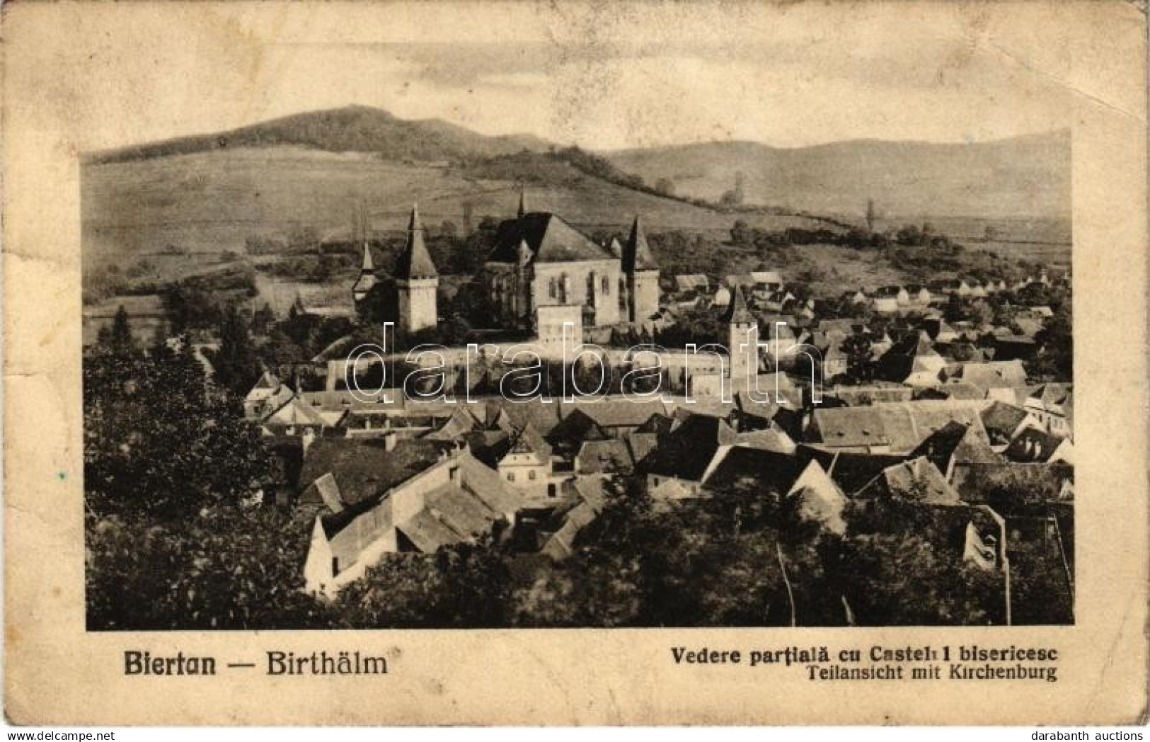 * T3/T4 Berethalom, Birthälm, Biertan; Vedere Partiala Cu Castell Bisericesc. M. Drotleff / Kirchenburg / Vártemplom / C - Non Classificati