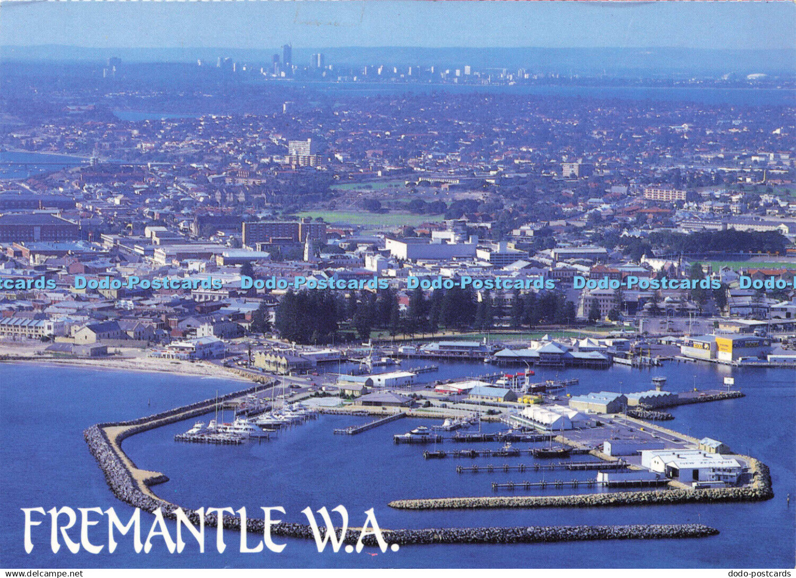 D189932 W. A. Fremantle. Aerial View Of Fremantle Looking To Perth. Nucolourvue - Monde