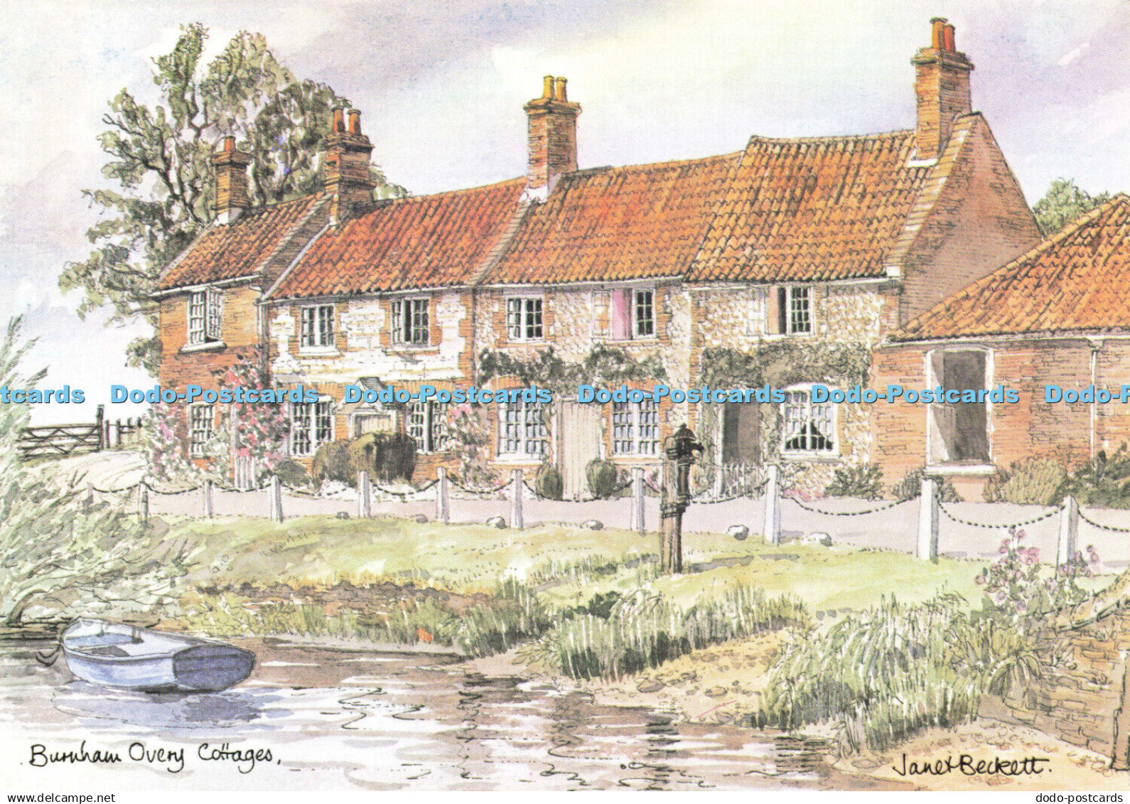 D179290 Norfolk. Burnham Overy Cottages. Norfolk Central Printers. Janet Beckett - Monde