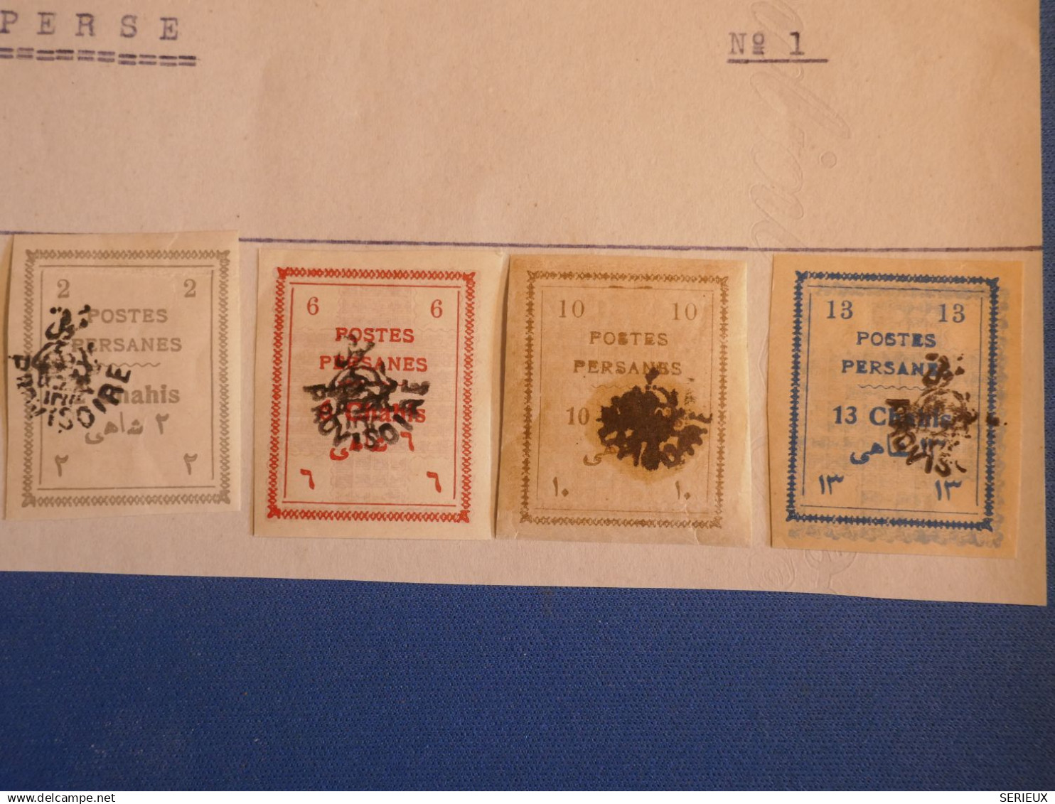 R6 IRAN PERSE  1906 Serie Lion + N* ++ - Iran