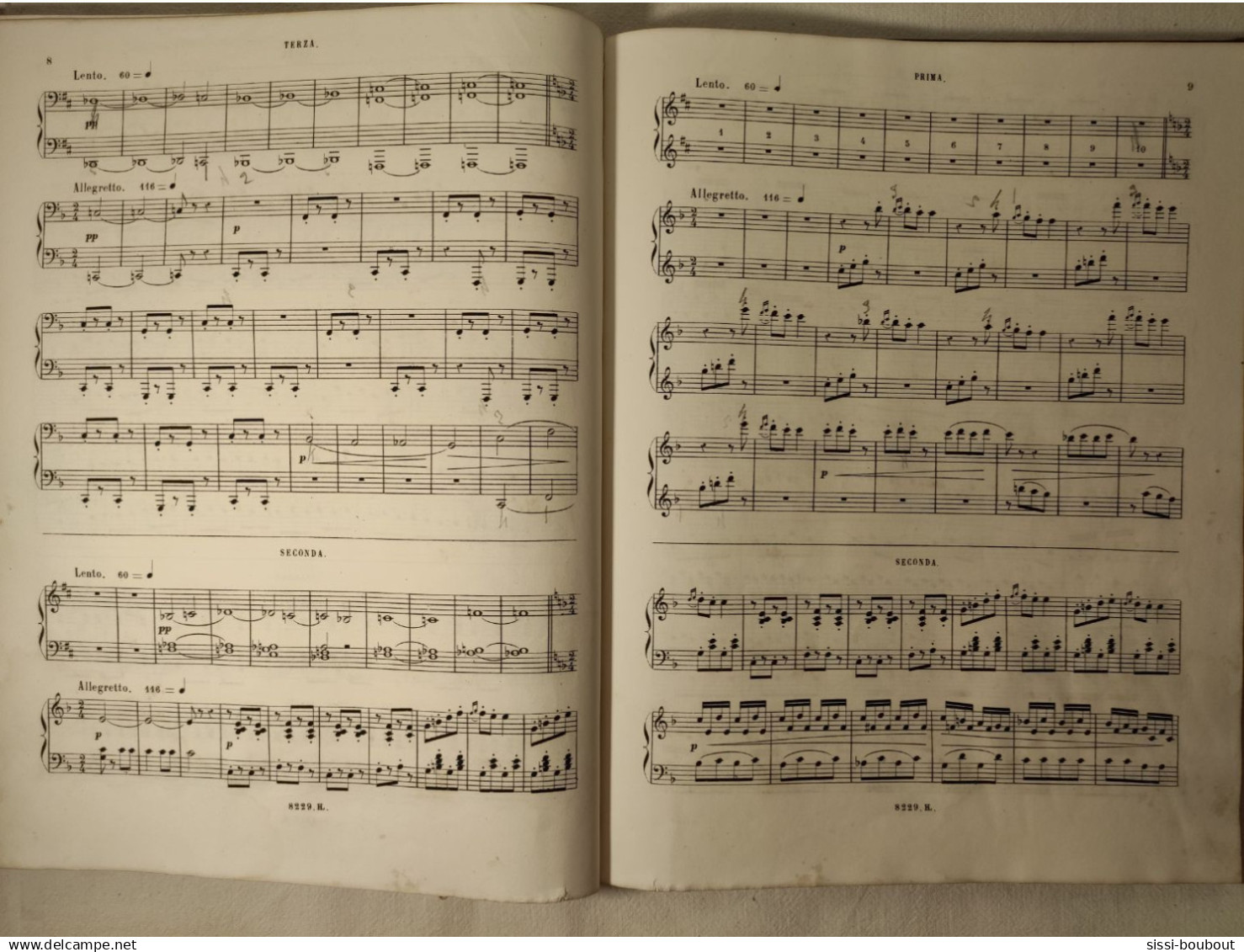 Morceaux pour Piano - Henriette FOURNEL - à l'intérieur se trouve 15 partitions différentes pour Piano