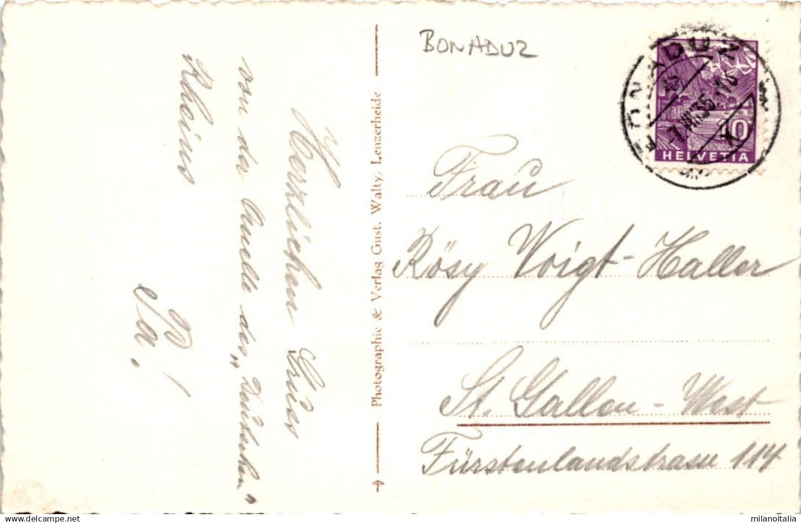 Sedrun: Tomasee, Die Quelle Des Rheins (155) * 7. 8. 1935 - Tujetsch
