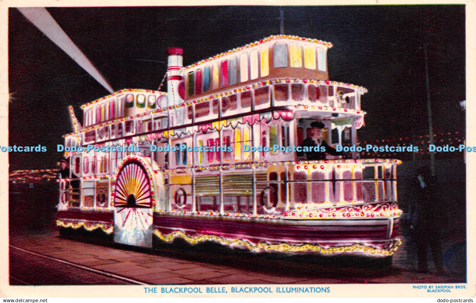R239458 The Blackpool Belle Blackpool Illuminations Saidman Bros Post Card 1968 - Monde