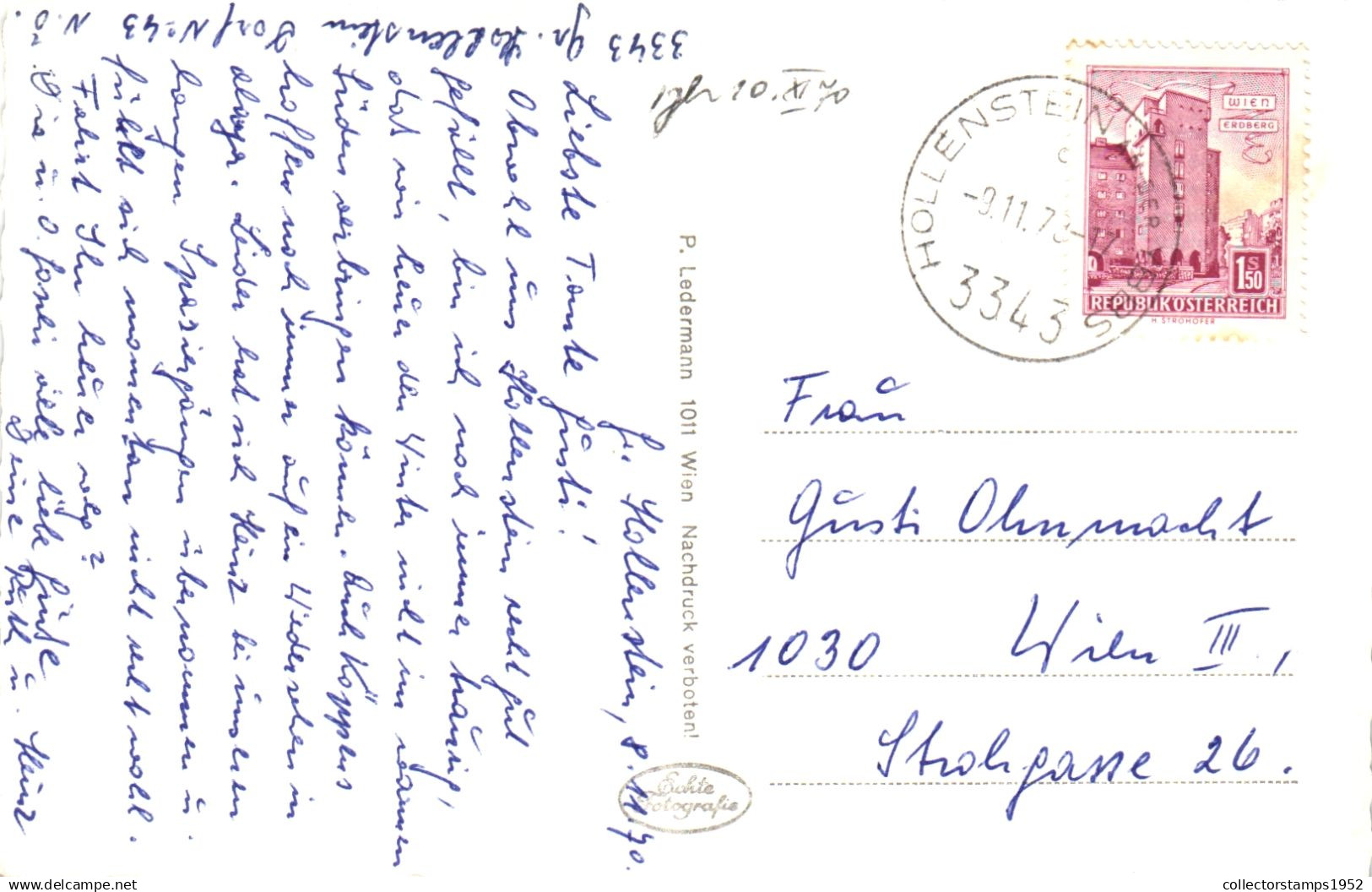HOLLENSTEIN AN DER YBBS , AMSTETTEN, ARCHITECTURE, MOUNTAIN, AUSTRIA, POSTCARD - Amstetten