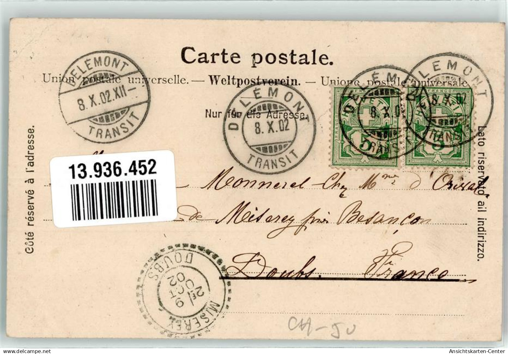 13936452 - Delémont Delsberg - Autres & Non Classés