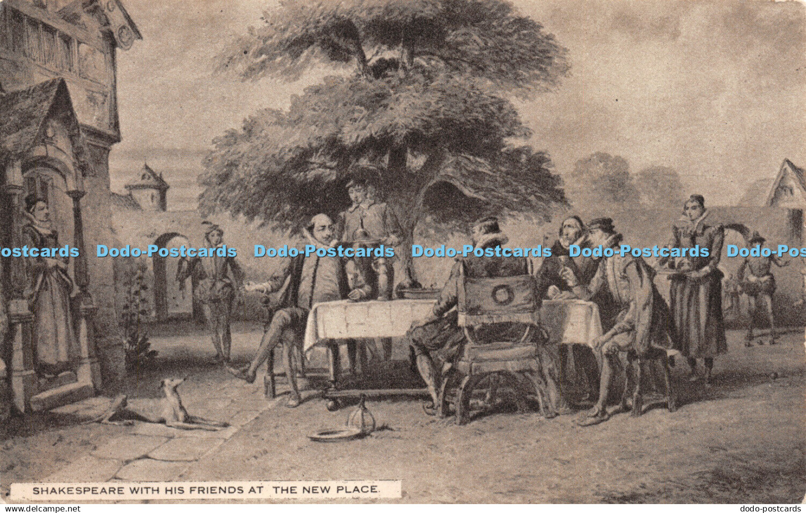 R273721 Shakespeare With His Friends At The New Place Tuck Charles Cattermole R - World