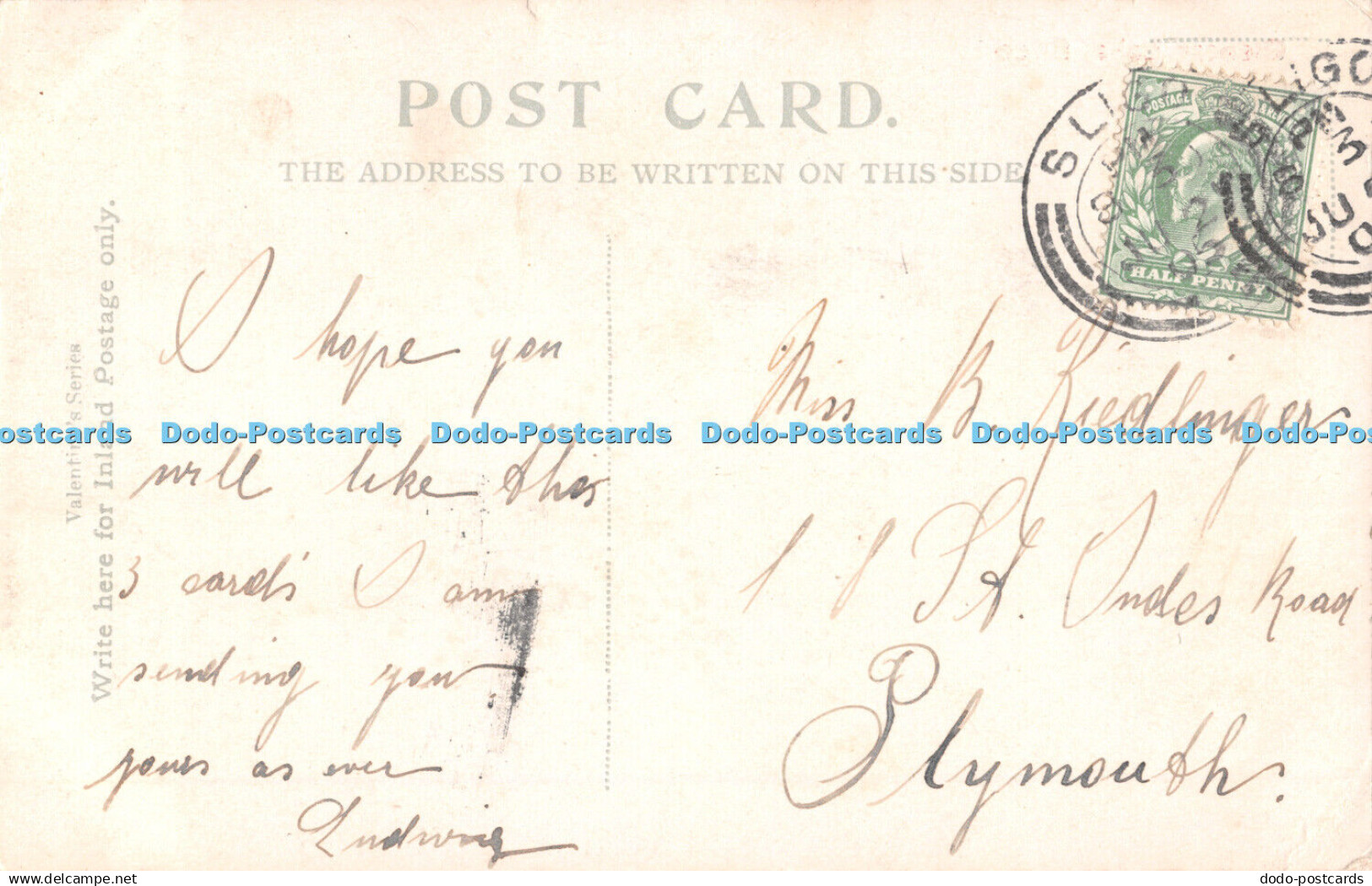 R276678 Glencar Lake Sligo Valentine 1905 - Monde