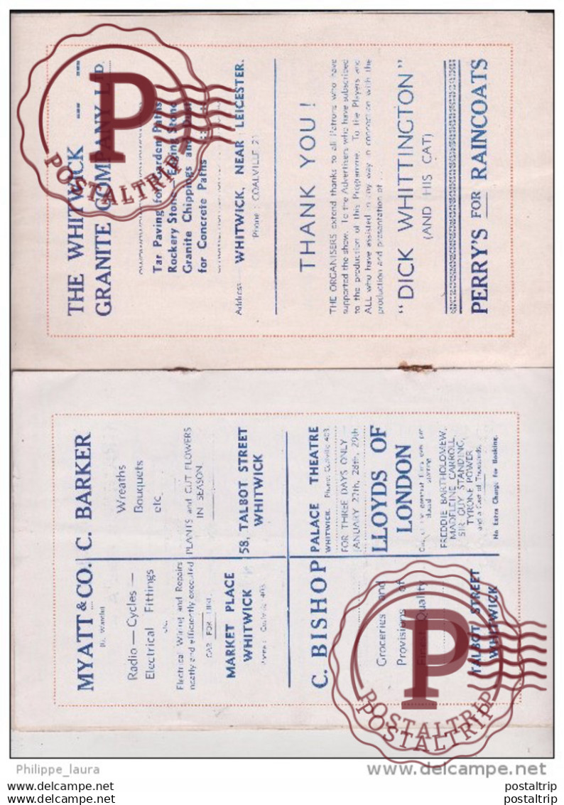 THE PALACE WHITWICK. - DICK WHITTINGTON - Programmi