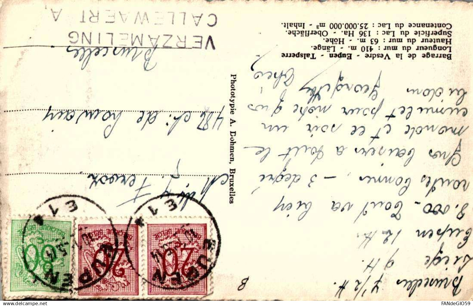 Liège > Eupen :  BARRAGE   ///172 - Eupen