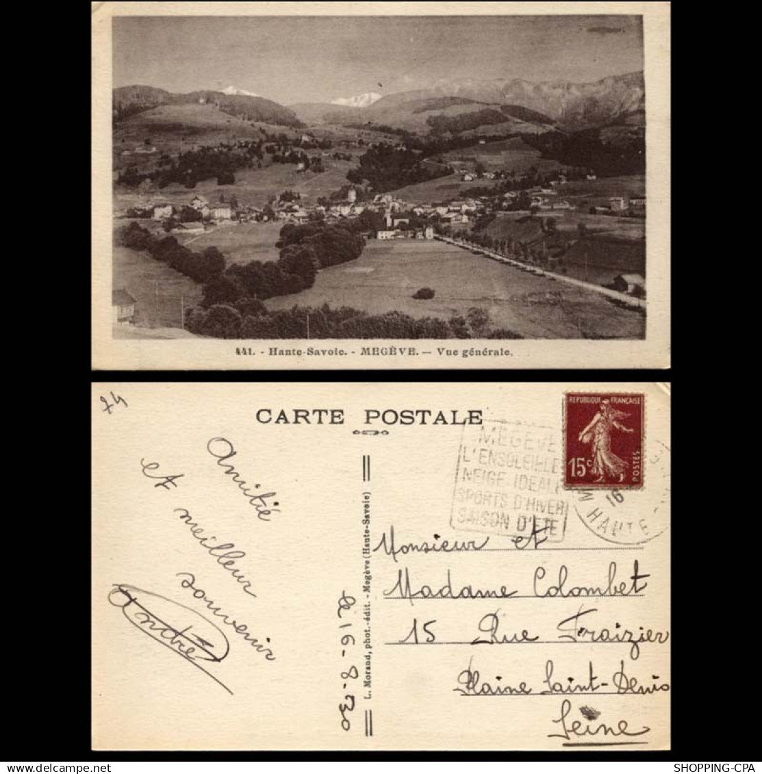 74 - Megeve - Vue Generale - Megève