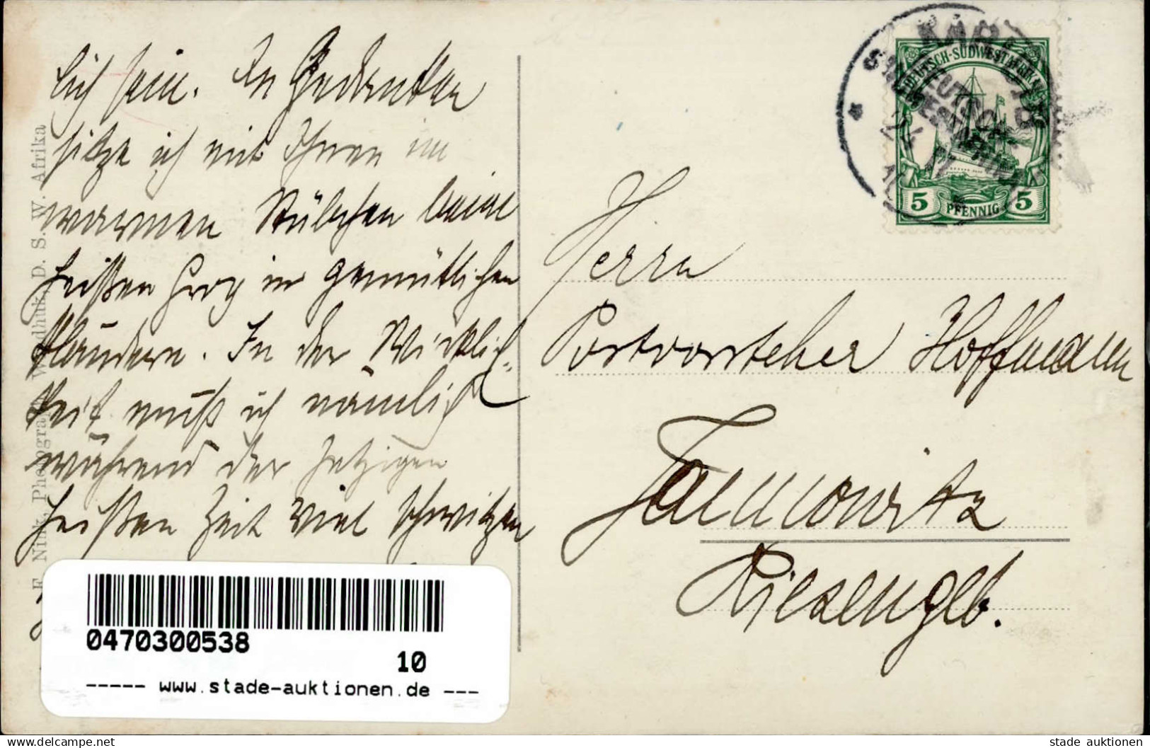 Kolonien Deutsch-Südwestafrika Stpl. Karibib I-II Colonies - Ehemalige Dt. Kolonien