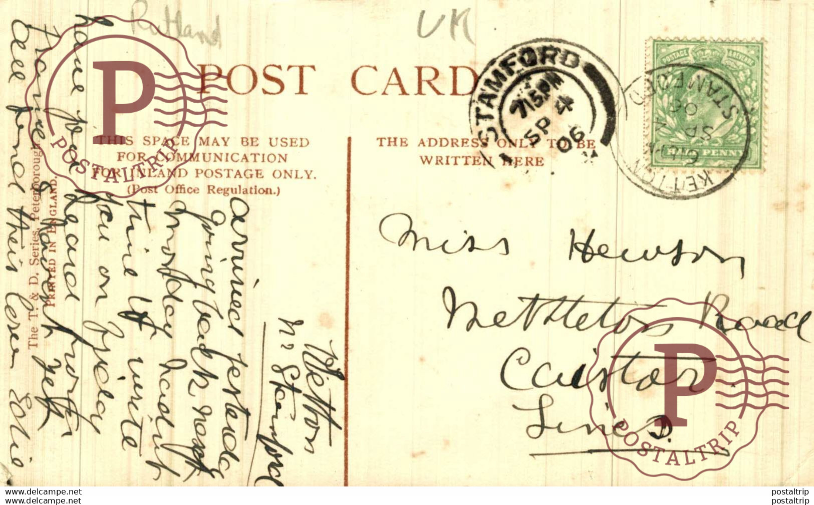 KETTON VILLAGE RUTLAND  STAMFORD STAMP - Rutland
