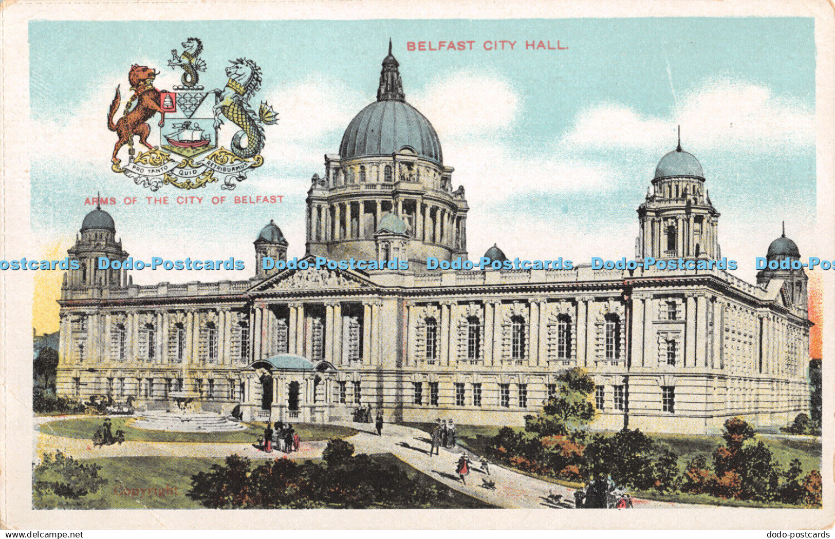 R369534 Arms Of The City Of Belfast Belfast City Hall D And D - Monde