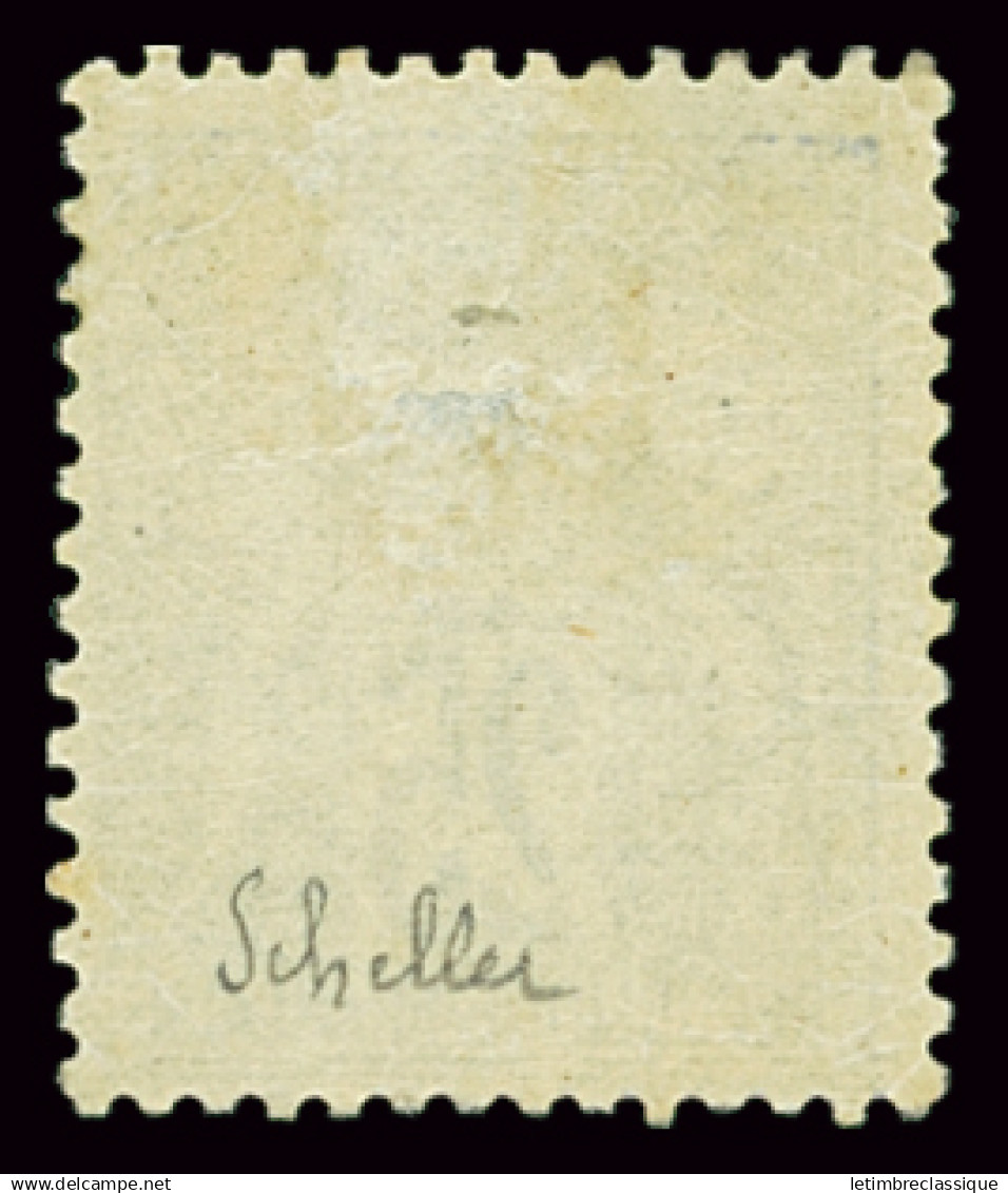 * N°68 25c Outremer, Type I, Neuf *, Deux Points Clairs, TB, Très Rare. Signé Scheller - 1876-1878 Sage (Type I)