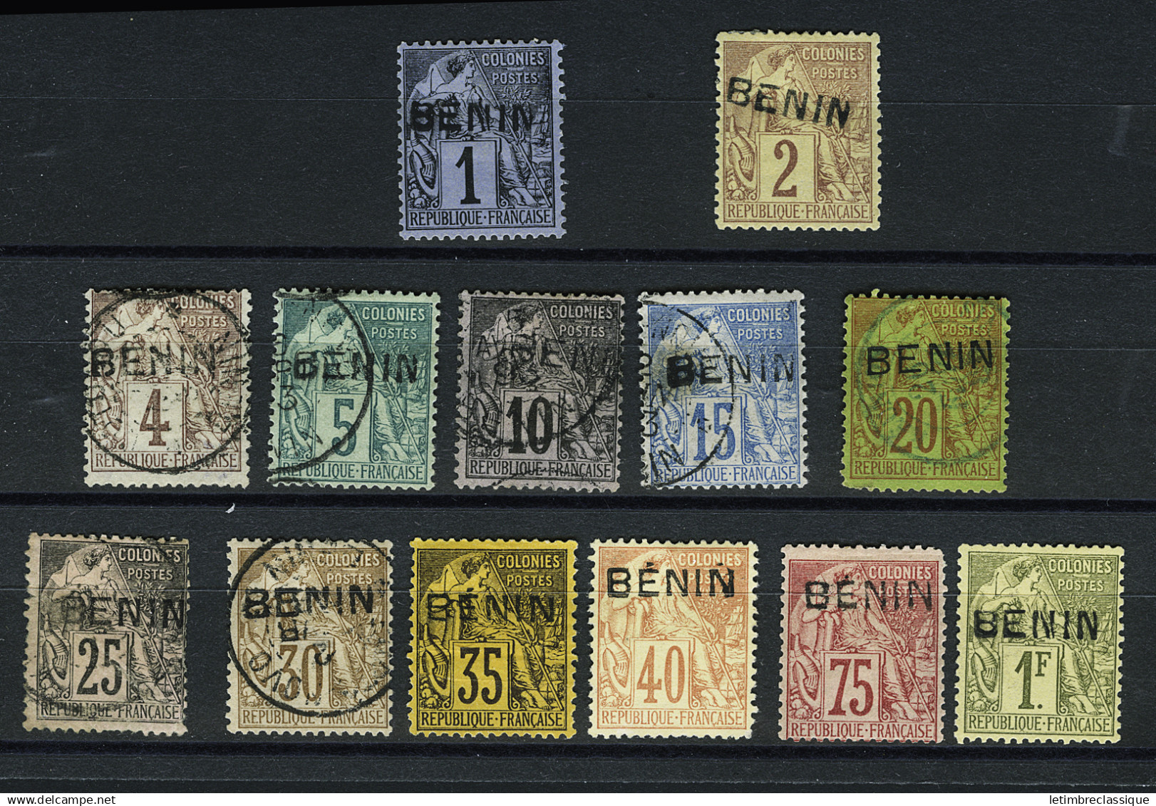 **,*,obl N°1 à 13 La Série Complète De 13 Valeurs: 1+2+12+13 Neuf *, 10+11 Nsg, Les Autres Obl., Le 10 Léger Pli, B/TB - Other & Unclassified