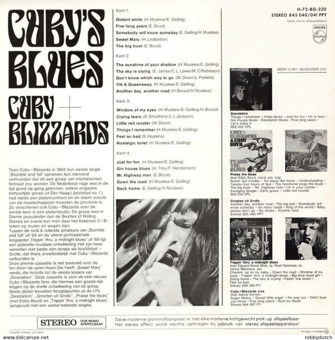 * 2LP Box *  - CUBY & THE BLIZZARDS - CUBY'S BLUES (THE BEST OF) Holland 1968 - Blues