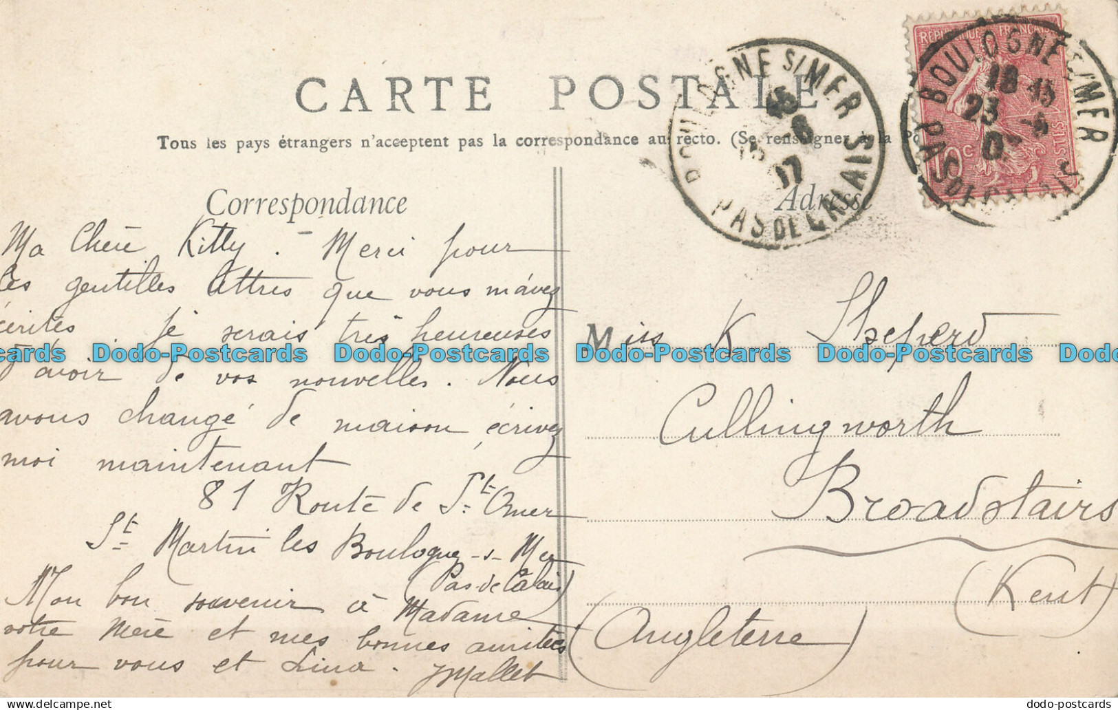 R011283 Boulogne Sur Mer. Mer Houleuse. Stevenard. 1907 - Monde