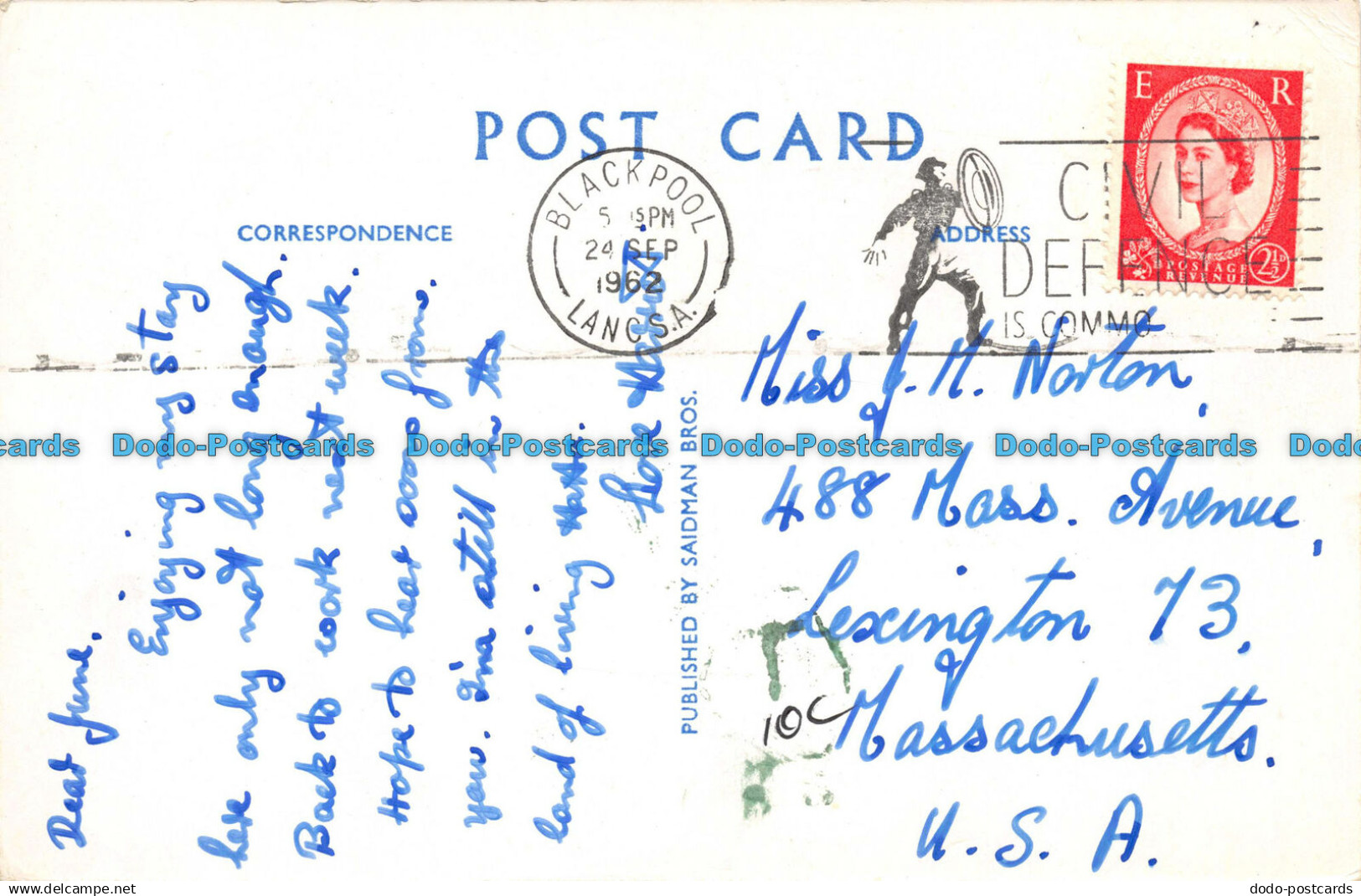 R156211 The Blackpool Belle. Blackpool Illuminations. Saidman Bros. 1962 - Monde