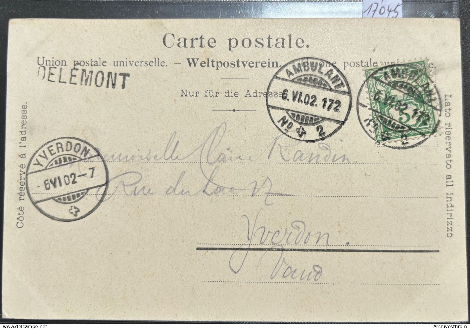 Delémont - Quartier De La Gare Avec Calèche Sur La Place (17'045) - Delémont