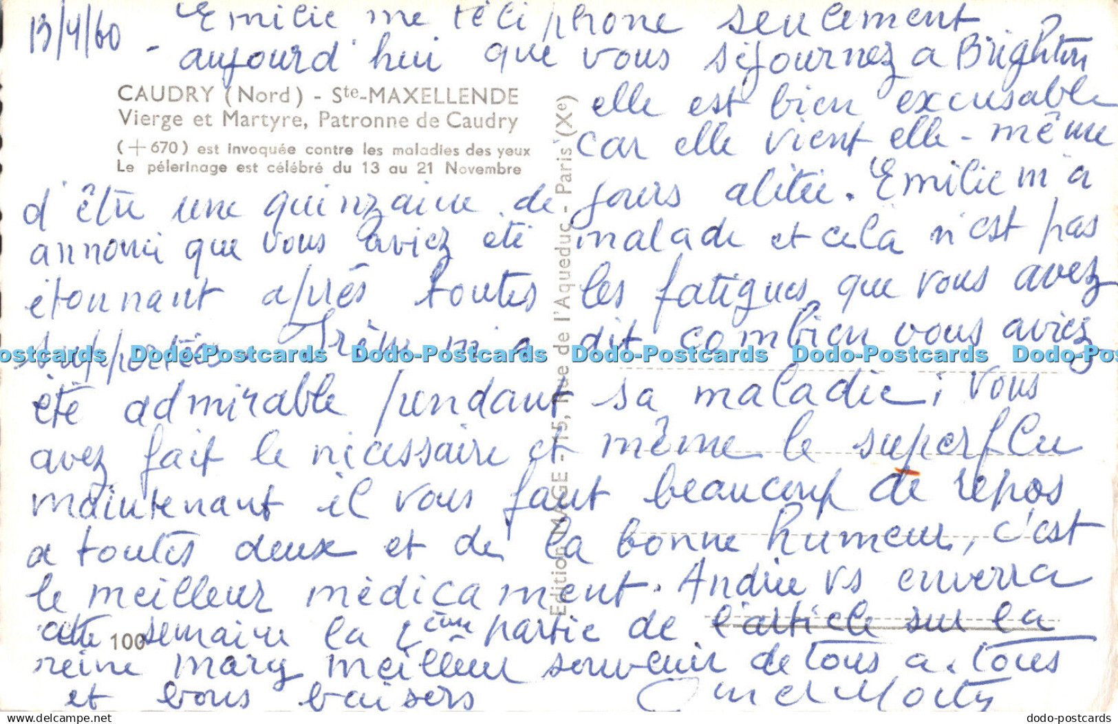 R449527 Caudry Nord Ste Maxellende Vierge Et Martyre Patronne De Caudry Mage - Monde