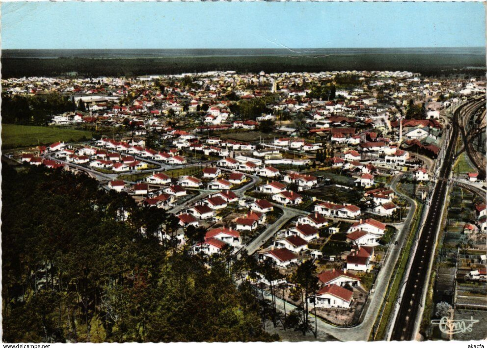 CPM Morcenx Vue Aerienne FRANCE (1337233) - Morcenx