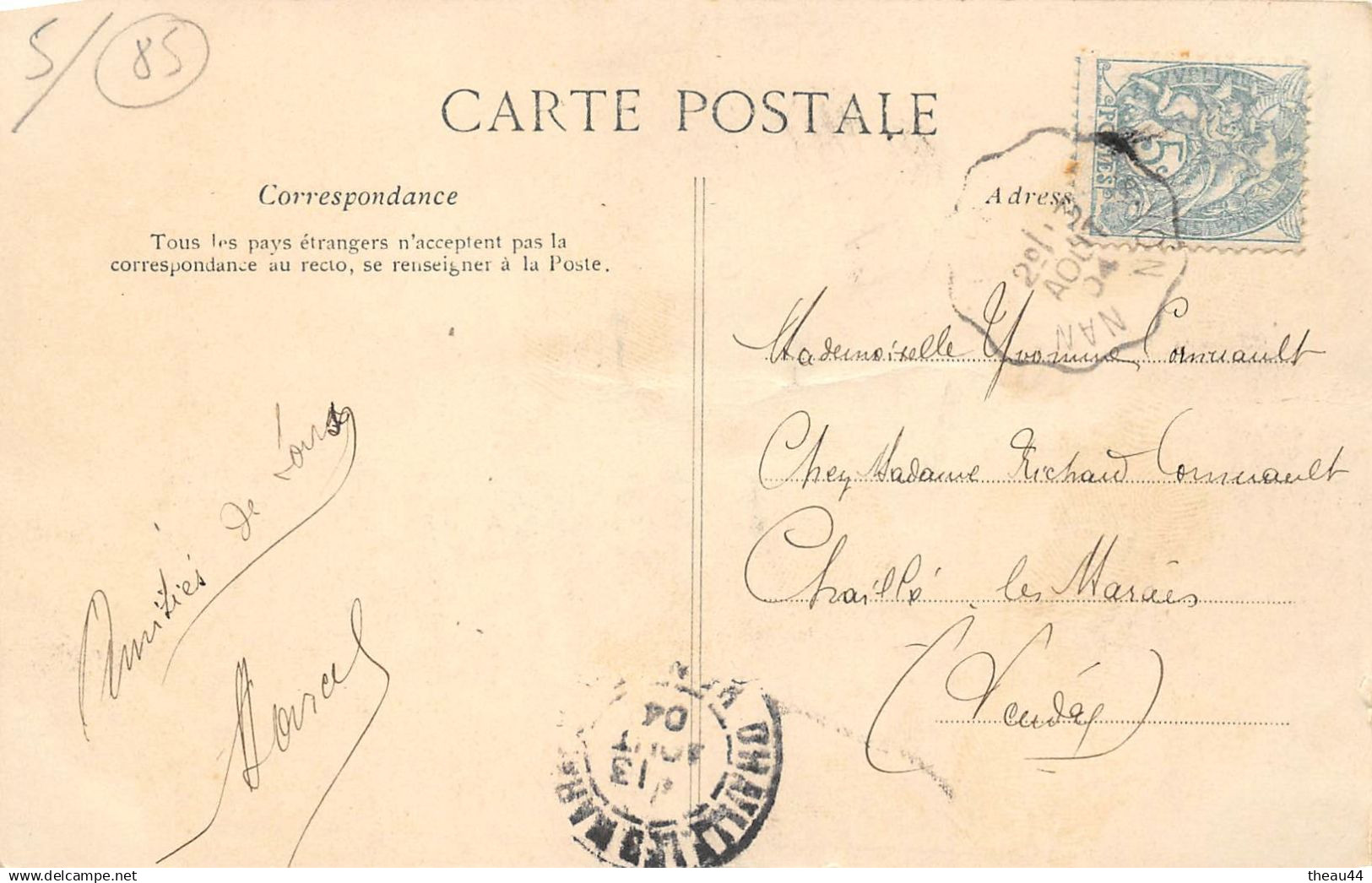 ¤¤  -   CHALLANS   -   Lot De 5 Cartes Anciennes    -  ¤¤ - Challans