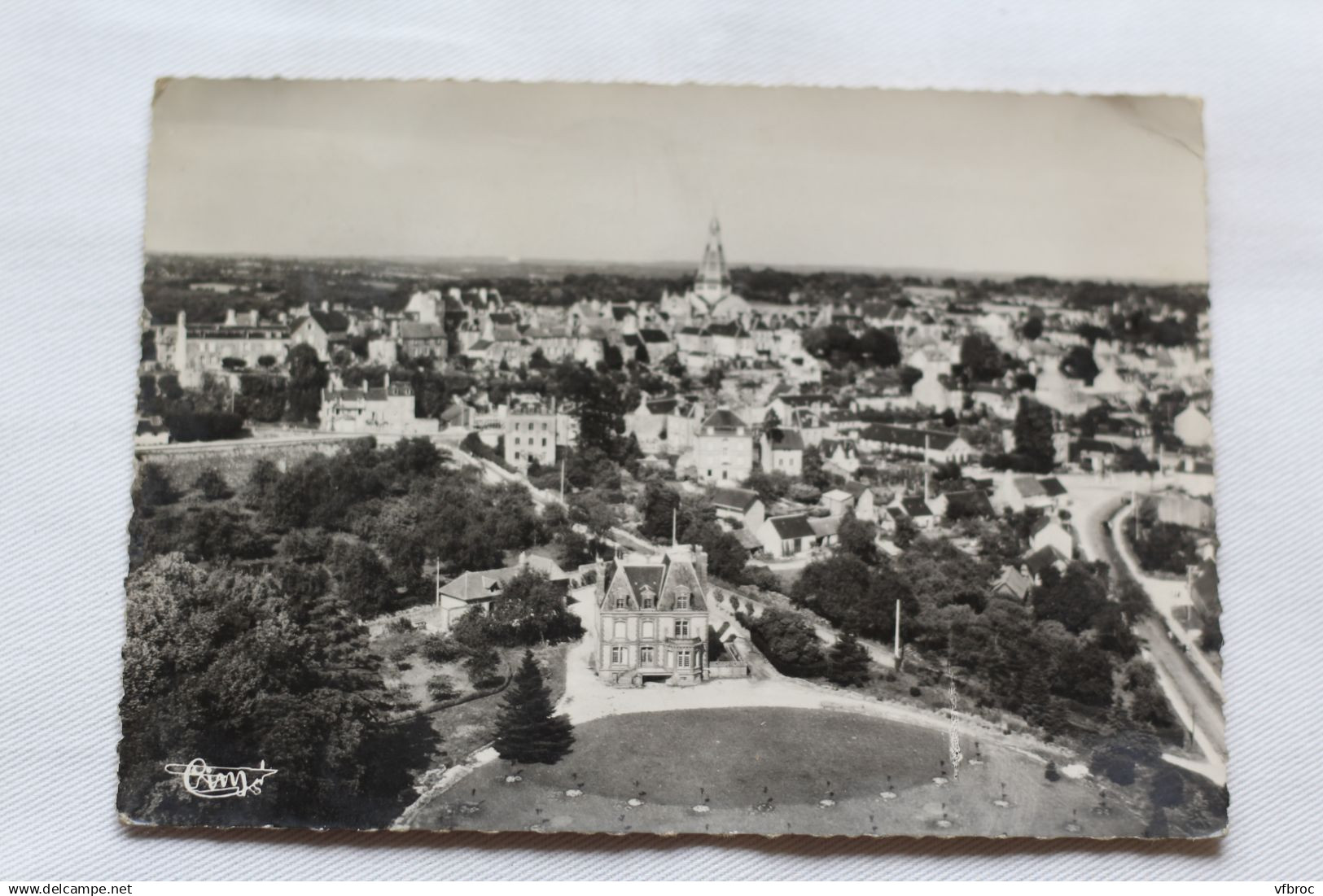 Cpm 1955, Domfront, Vue Générale Aérienne, Orne 61 - Domfront
