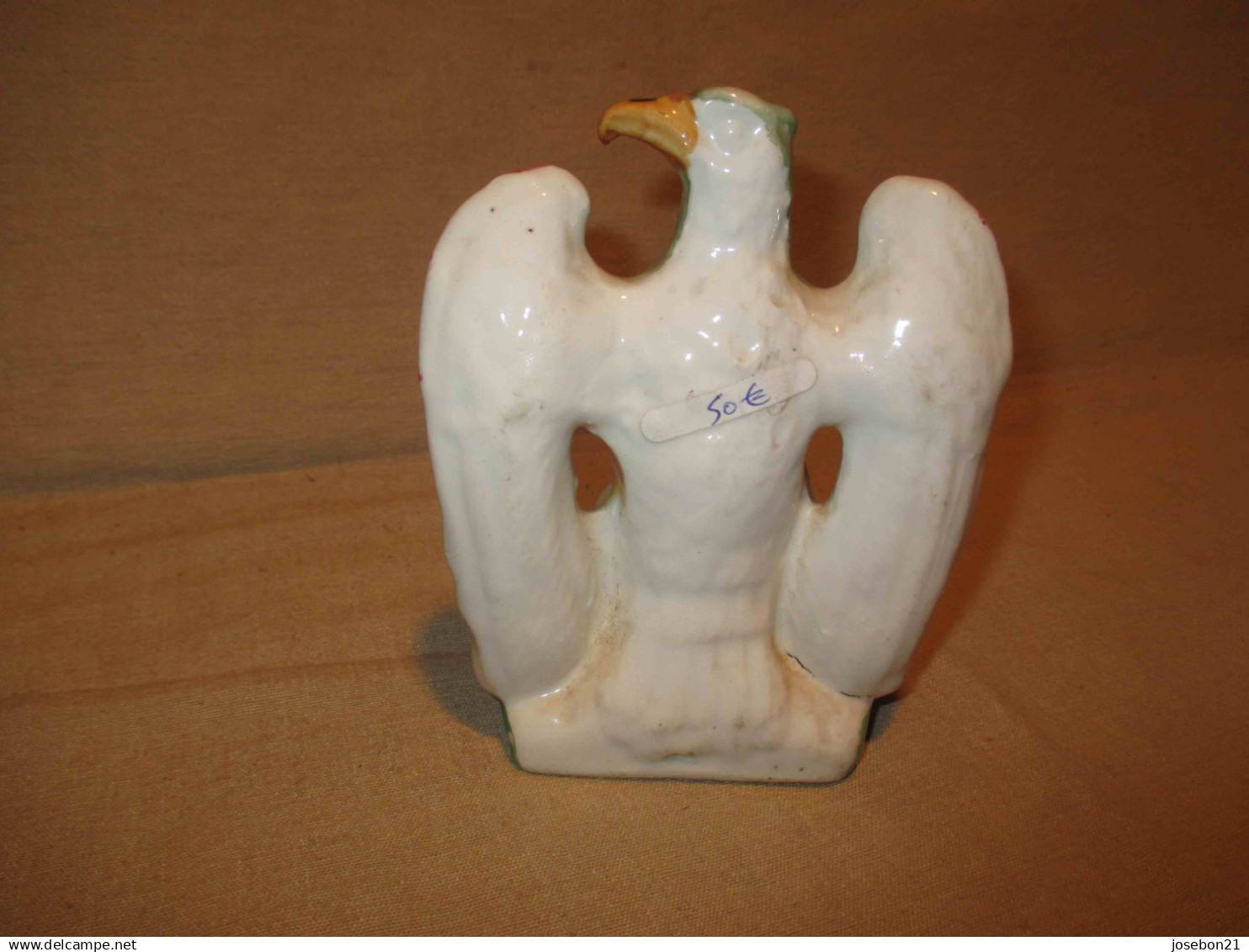 Ancien Encrier En Porcelaine De Vieux Paris Aigle XIX ème - Tintenfässer