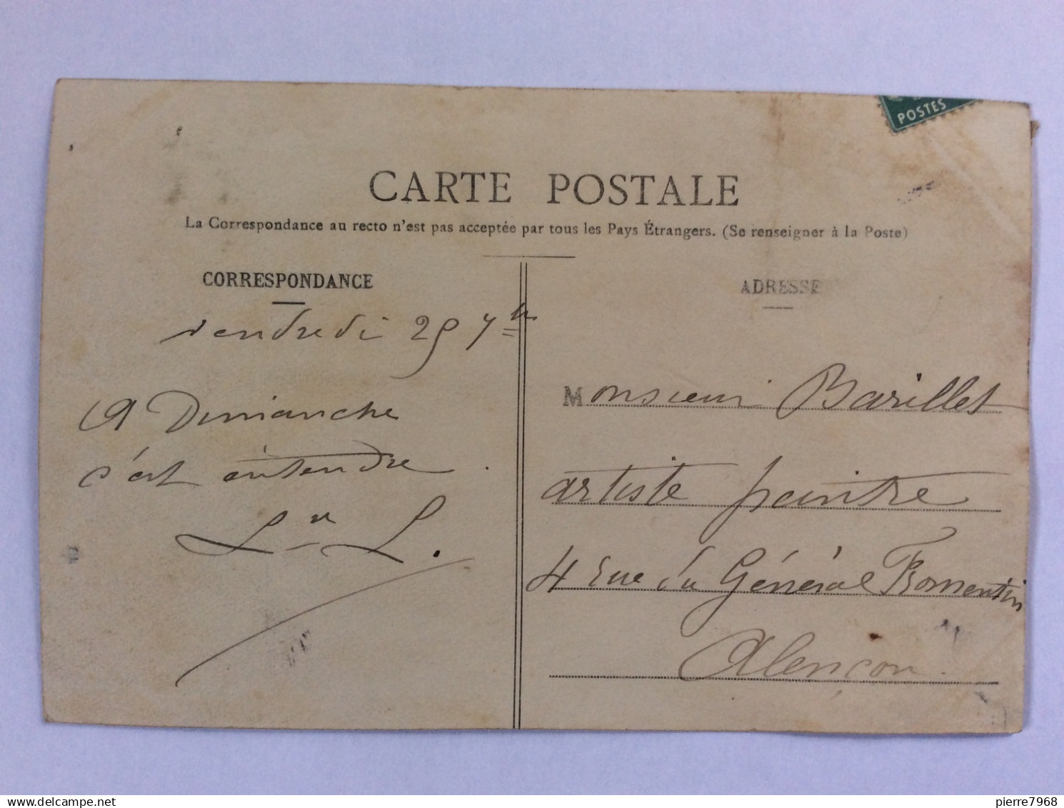 DOMFRONT (61) : Pavillon De Boudé - 1908 - Domfront