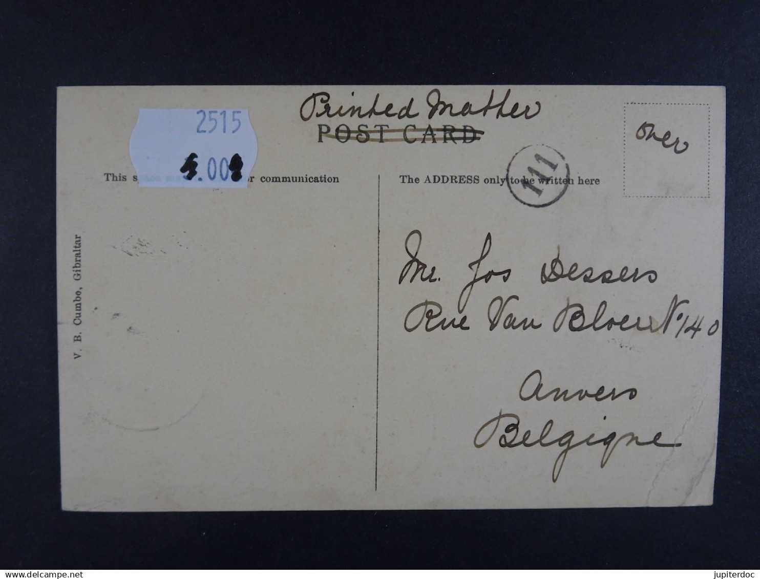 Gibraltar Rock From N.W. - Gibraltar