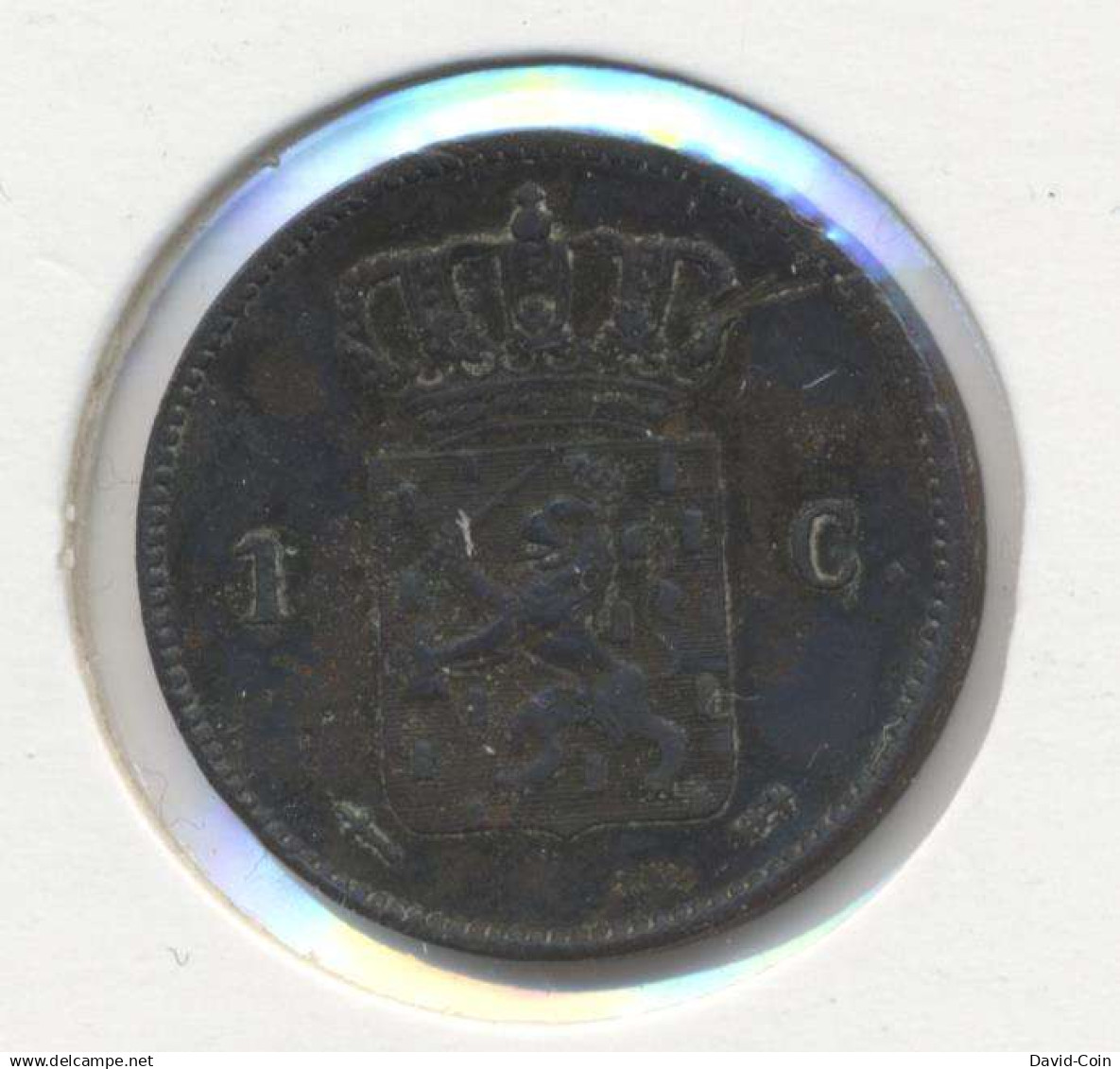 Nederland 1 Cent 1861 Willem 3 - 0.5 Cent